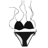 Ženski kupaći kostimi čvrsti pritisak podstavljeni plus veličine Bikini kupaći kostimi kupaći kostimi