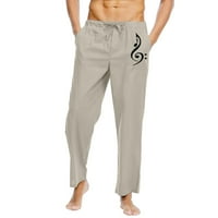 Hinvhai Clearence Muška Čvrsti elastični pojas Pocket pamučne patlne panele pantalone Sive 14