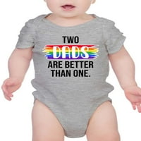 Dvije tatine su bolje od jednog bodysuit-a -Smir-artprints dizajna, novorođenčad