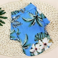 Altsales Pet Hawaii Flower Majica za plažu Ljeto za Cat Pas Kaputi Puppy Commens Tanka odjeća s kratkim