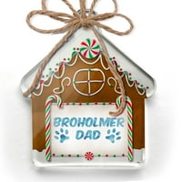Ornament tiskani jedno oboren pas i mačji tata Broller Christmas Neonblond