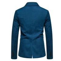 Muška poslovna odijela jakna jednokradna tanka fit rever kaput casual puni gumb dolje sportska haljina blezer