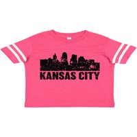 Inktastična kansas City Skyline Grunge poklon mališana majica majica ili mališana