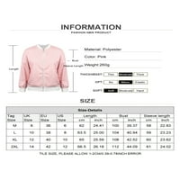 Keeccty Womens Daytime Jacket Pink Polka Dot Print Count s dugim rukavima