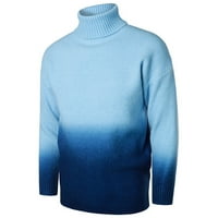 Pletit bez šešira muškaraca, novog muškog pulover džemper gradijent boje u boji podudaranje kornjača