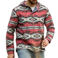 Dukseri za čišćenje za muškarce Muške modne jesenske zimske košulje na otvorenom etničko stil džemper s kapuljačom