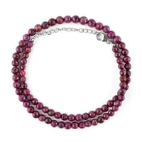 Prirodni rubin drago kamenje okrugli perle Kristalne ogrlice ručno rađeni nakit za žene, rođenje čakre