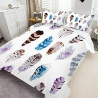 Pero tiskano luksuzno prekrivač pokrivač polovine poliestera za kućno dekor bijeli pokrov posteljina