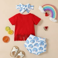 Dnevna odjeća za neovisnost od jula Djevojka za bebe Djevojka Djevojka deke Devojke Djevojke kratkih