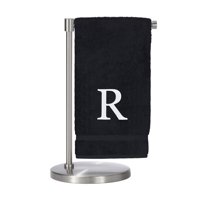 Monogrammirani ručnik za kupanje, personalizirani poklon, set 2-bijelog blok slova vezeni ručnik - dodatni