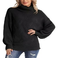 Diconna ženski džemper sa dugim rukavima pulover s dugim rukavima na vrhu pletene rublje za jesen toplu