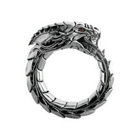 Wefuesd Dragon Ring, Legendarni prsten, Nidhogg prsten, dijamantni prsten, poklon prsten, oblik graška,