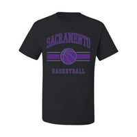 Divlji Bobby City of Sacramento košarkaški fantazija Fan Sports Muška majica, crna, velika