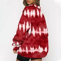 Trendy Womens Prevelizirani polu-zip pulover dugih rukava s dugim rukavima kvart sa duksevima Duks teen
