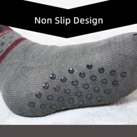 Muške papučene čarape s hvataljkama Neličenje mekano nejasno ugodno obloženo kabelske čarape za hladnu