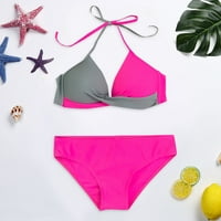 Yiwula Ženski podstavljeni push-up grudnjak bikini set kupaći kostim kupaći kostim kupaći kostim kupaćim