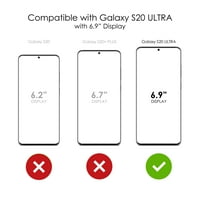 Distinconknk Clear Shockofofofoff Hybrid futrola za Galaxy S Ultra 5g - TPU branik akrilni zaštitni