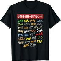 OnomatoPoeia - Lista riječi - Gramatika zvuči majica crna x-velika