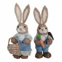 Streak Easter Rabbit Ornamenti za dekor dekora Dječji dekorske skulpture Figurice za stožni festival
