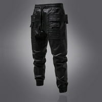 Duks za muškarce Print tamne džepove džepova Tunnic Tuntic Tuncouzeri elastične struke hlače