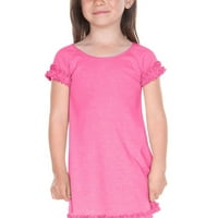 KAVIO P1P GIRLS 3- Edge salate haljina s rukavima od raglan-ružičaste bljeskalice-4