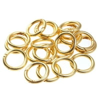 Cink Legura otvorenog skoka prstena Split Key Ring Polirani pozlaćeni prstenovi za prstenje nakit nakit