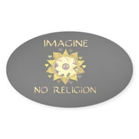 Cafepress - zamislite da nema religije - naljepnica