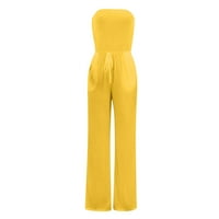 Olyvenn ponude Žene pune dužine Hlače žene Ženske modne ljetne čvrste bandaget Elastični džepni struk