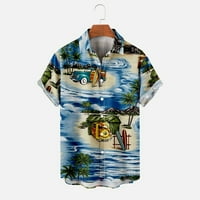 Muške majice Ležerne prilike za ne-pozicioniranje tastera za ispis plaže Bluza s majicom kratkih rukava