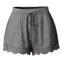 Lopecy-Sta Fashion Women LACE Plus Veličina konopske kratke kratke hlače Yoga Sport hlače Tajice Hlače