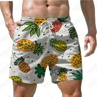 Tropsko voće Print Plaže Kratke hlače Muški manilo uzorak kratke hlače za zabavu na plaži Laizure Entertainment