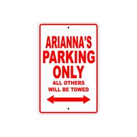 Parkiranje Arianne sve ostale će se vući naziv poklon Novelty Metal Aluminium 18 X24 znak