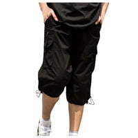 Elneeya Fashion Muškarci Teretni kratke hlače Ljetne casual labave otvorene jogger pantalone Srednji