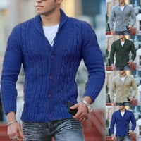 Modni muškarci Pleteni džemper Cardigan Slim kaput pletiva Casual Labav jakna