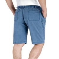 Glonme Muške solidne lounge Plaže Kratke hlače Ležerne vježbe Ljetne kratke hlače s džepovima Kuća za odmor Mini pantalone