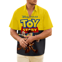 FNNYKO Hawaiian majica za muškarce dječački igračka priča Ispisana redovna fit casual majica kratkih