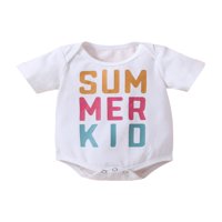 CODUOP Newborn Baby Summer Kombinuita kratki rukav Bodysuit RODYER za novorođene dečke devojke