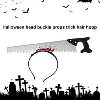 Halloween Horror trake za kosu zombi trake za glavu Cleaver AX markalni čekići uzorak trake za glačanje za Halloween zastrašujuće kostime ukrase PINSHUI