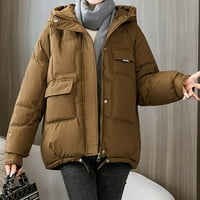 Zodggu toplo bluza kratki kaput jakne sa džepovima Žene, Ležerne prilike kratkog zatvarača sa dugim