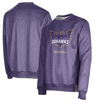 Muška ljubičasta Loras College Duhawks bejzbol naziv DROP CREWNECK pulover dukserica