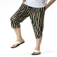 Paille muške harem pant cvjetne printere Capri pantalone široke noge obrezane hlače labave fit na plaži