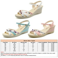 Crocowalk ženska platforma za klin sandale gležnjače modna ljetna plaža cipele