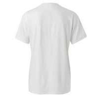 Lowrofile košulje za žene kratki rukav Ležerne prilike, ljetni labavi spremnici s labavim rukavima Majice Majice