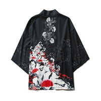 Corashan Muški usjev ljetni japanski pet bodova rukava Kimono Muške i žene Cloak Jacke Top bluza za muškarce
