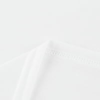 Ženski vrhovi bluza Modni kratki rukav Grafički otisci Žene Ljeto okrugli izrez Majice Tunic Tee White
