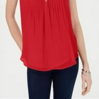 Charter Club Ženska bluza bez rukava crvene veličine 2xl