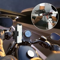 Nosač za bicikliste telefon, podesiva rotacija, nosač kandži za setvu za Samsung Galaxy A10E uklapa se bicikl Motocikl RAM ručka - crna