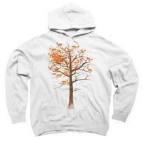 BLAZING FO TREE WHITE Grafički pulover Hoodeie - Dizajn ljudi XL