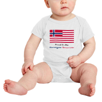 Ponosan što sam norveška američka zastava Slatka dječja bod-a odjeća za novorođene odjeće