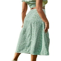 Ženska cvjetna suknja Boho Cvjetna suknja Split Split Summer Beach Midi suknje